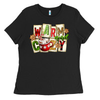 Warm And Cozy Hot Cocoa Ladies Tee | Teevron
