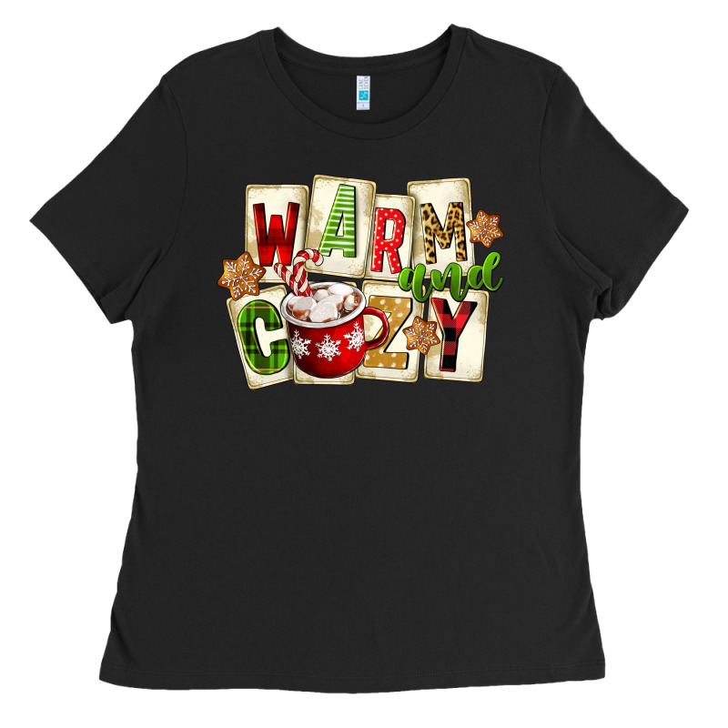 Warm And Cozy Hot Cocoa Ladies Tee by FaDigitalArtStudio | Teevron