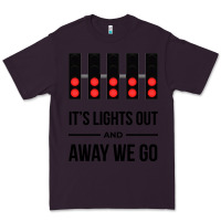 Plum it's lights out and away we go Premium Tee - linhVisuals