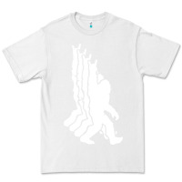 White retro bigfoot funny sasquatch and peace Premium Tee - linhVisuals