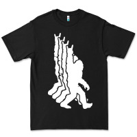 Black retro bigfoot funny sasquatch and peace Premium Tee - linhVisuals