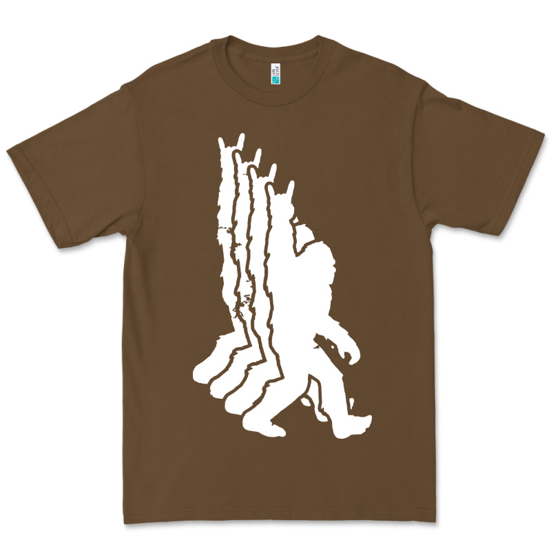 Retro Bigfoot Funny Sasquatch And Peace Premium Tee by linhVisuals | Teevron