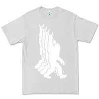 Dove Grey retro bigfoot funny sasquatch and peace Premium Tee - linhVisuals
