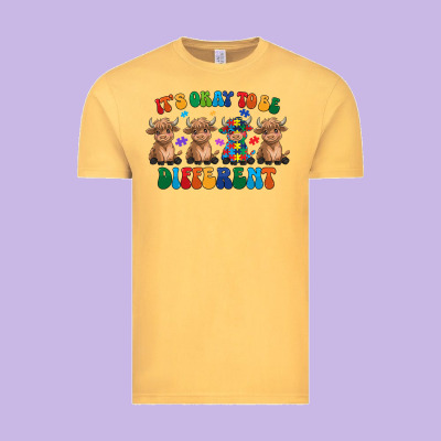 Its Okay To Be Different Vintage Tee Designed By Cowhidedigitalart
