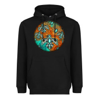 Black western pattern circle Heavyweight Hoodie - Jasminsmagicworld
