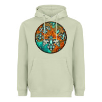 Matcha western pattern circle Heavyweight Hoodie - Jasminsmagicworld