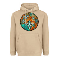 Mushroom western pattern circle Heavyweight Hoodie - Jasminsmagicworld