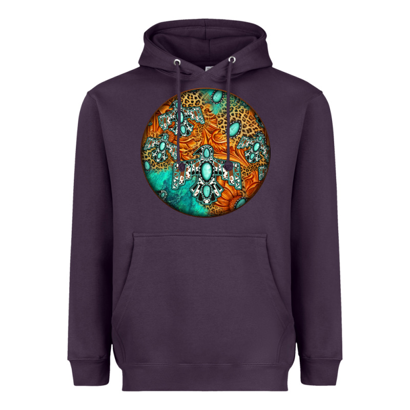 Western Pattern Circle Heavyweight Hoodie by Jasminsmagicworld | Teevron