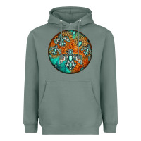 Sage western pattern circle Heavyweight Hoodie - Jasminsmagicworld