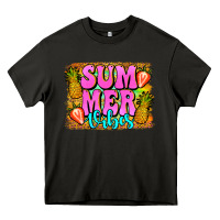 Asphalt summer vibes leopard background Heavy Core Tee - Jasminsmagicworld