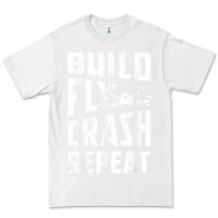 White drone tshirt shirts for multicopter boy men kids fpv pilot t shirt Premium Tee - linhVisuals