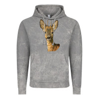 Cloud Rock Red brocket Deer Head Vintage Hoodie - LillyAllenDesigns