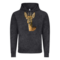 Vintage Arctic Red brocket Deer Head Vintage Hoodie - LillyAllenDesigns