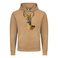 Vintage Camel Red brocket Deer Head Vintage Hoodie - LillyAllenDesigns