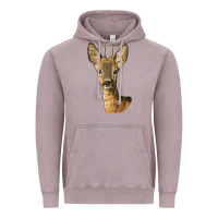 Vintage Zinc Red brocket Deer Head Vintage Hoodie - LillyAllenDesigns