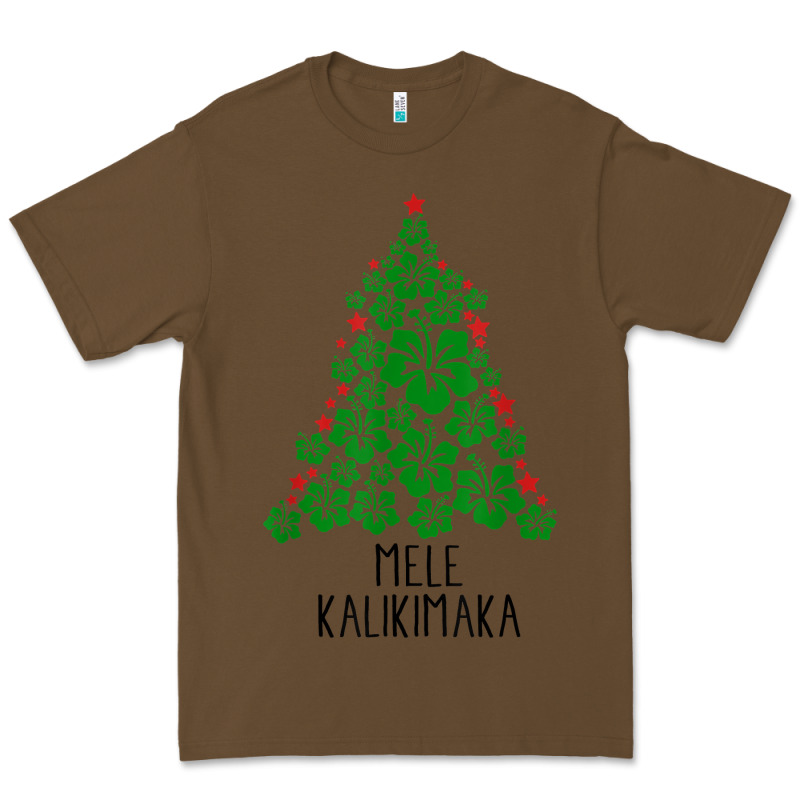 Hawaiian Christmas Tree Mele Kalikimaka Hawaii Tropical T Shirt Premium Tee by linhVisuals | Teevron
