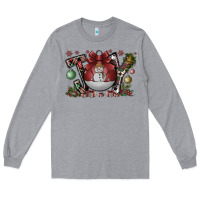Heather Grey joy Long Sleeve Tee - CowhideDigitalArt