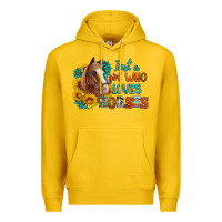 Lemon just a girl who loves horses Premium Hoodie - Artiststas