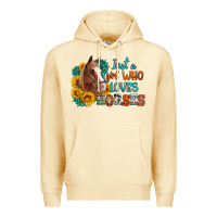 Pina Colada just a girl who loves horses Premium Hoodie - Artiststas