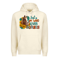 Sandshell just a girl who loves horses Premium Hoodie - Artiststas