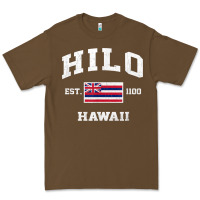 Hilo Hawaii Hi Vintage State Athletic Style T Shirt Premium Tee | Teevron