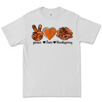 Dove Grey peace love thanksgiving bbs Premium Tee - BundleAndBundleShop