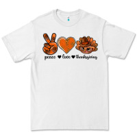 White peace love thanksgiving bbs Premium Tee - BundleAndBundleShop