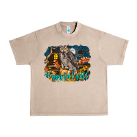 French Oak Happy Fall Y'all Owl Urban Heavy Tee - LillyAllenDesigns