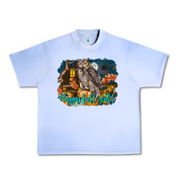Grape Ice Happy Fall Y'all Owl Urban Heavy Tee - LillyAllenDesigns