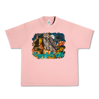 Salmon Happy Fall Y'all Owl Urban Heavy Tee - LillyAllenDesigns