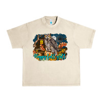 Sandshell Happy Fall Y'all Owl Urban Heavy Tee - LillyAllenDesigns