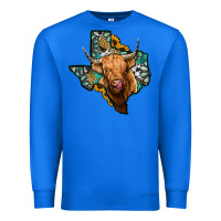 True Royal texas map highland cow Premium Sweatshirt - Jasminsmagicworld