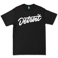 Black DETROIT Premium Tee - linhVisuals