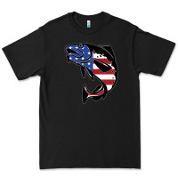 Black american cod fish design fishing lover fisherman usa premium Premium Tee - linhVisuals