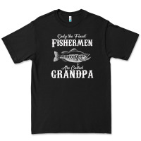 Black mens only the finest fishermen grandad premium Premium Tee - linhVisuals