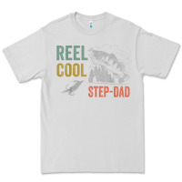 Dove Grey mens reel cool step dad fishing funny fathers day Premium Tee - linhVisuals