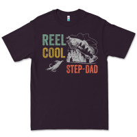 Plum mens reel cool step dad fishing funny fathers day Premium Tee - linhVisuals