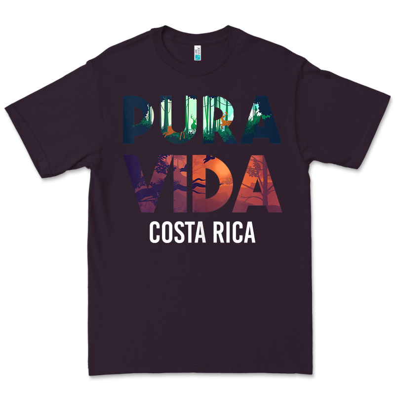 Costa Rica Pura Vida Toucan Tropical Surf Beach Vibes Tank Top Premium Tee by linhVisuals | Teevron
