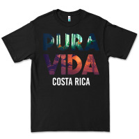 Black costa rica pura vida toucan tropical surf beach vibes tank top Premium Tee - linhVisuals