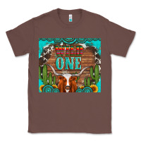 Chestnut wild one longhorn gemstones cactus and sunflowers Classic Tee - Artiststas