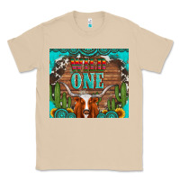 Mushroom wild one longhorn gemstones cactus and sunflowers Classic Tee - Artiststas