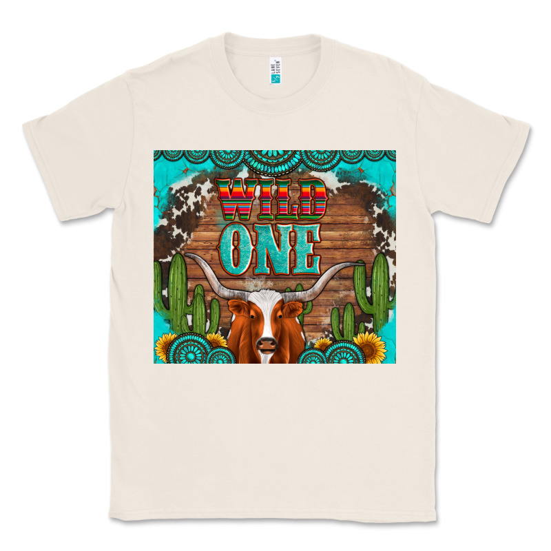 Wild One Longhorn Gemstones Cactus And Sunflowers Classic Tee by Artiststas | Teevron