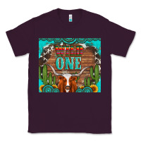 Plum wild one longhorn gemstones cactus and sunflowers Classic Tee - Artiststas