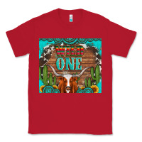 Red wild one longhorn gemstones cactus and sunflowers Classic Tee - Artiststas