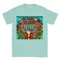 Seafoam wild one longhorn gemstones cactus and sunflowers Classic Tee - Artiststas