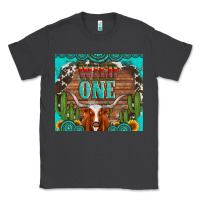 Smoke wild one longhorn gemstones cactus and sunflowers Classic Tee - Artiststas