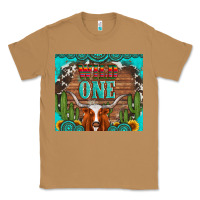 Toasted Coconut wild one longhorn gemstones cactus and sunflowers Classic Tee - Artiststas