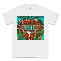 White wild one longhorn gemstones cactus and sunflowers Classic Tee - Artiststas