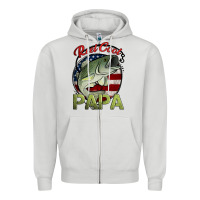 Dove Grey reel cool papa fishing Zipper Hoodie - Jasminsmagicworld