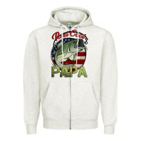 Oatmeal Heather reel cool papa fishing Zipper Hoodie - Jasminsmagicworld